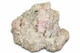 Stilbite Crystals on Quartz & Rhodochrosite Rosettes - Bulgaria #368708-1